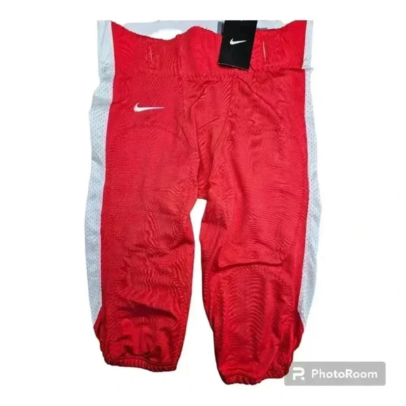 Nike Men's Open Field Football Pants Scarlet Red/ White #615745/658 NWT M or L - Picture 5 of 10